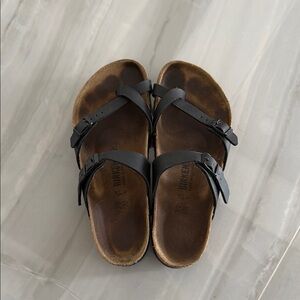 Birkenstock Black Leather Footwear
